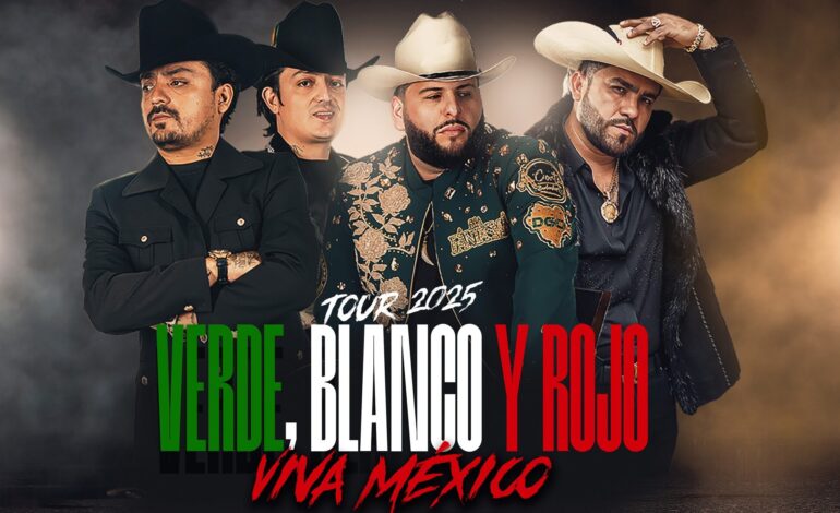 UNA BANDERA QUE CANTA: EL FANTASMA, LOS DOS CARNALES Y GERARDO DÍAZ ENCENDERÁN LA ARENA CDMX CON SU GIRA “VERDE, BLANCO Y ROJO”