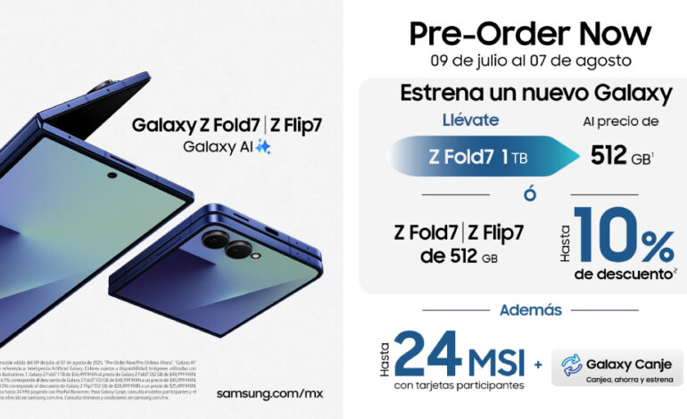 Ya está disponible la preventa de los nuevos Galaxy Z Fold7 y Galaxy Z Flip7