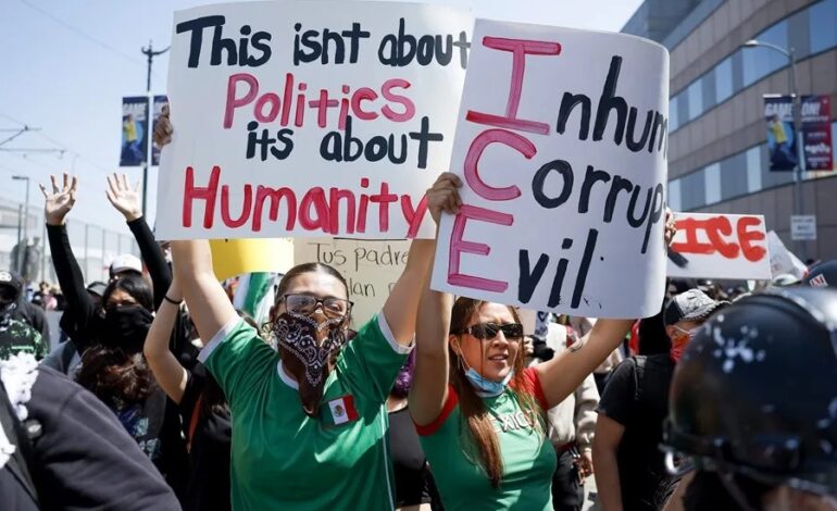 Un mes de redadas migratorias convierte a Los Ángeles en símbolo de resistencia en EE.UU