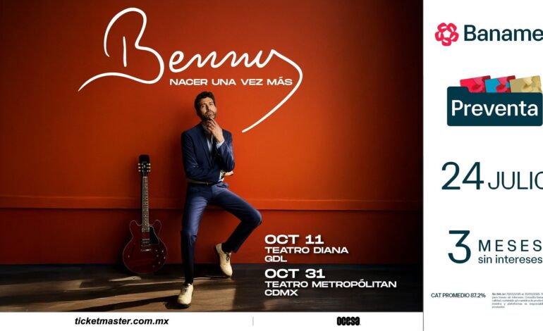 ¡BENNY IBARRA ANUNCIA SU GIRA NACER UNA VEZ MÁS!
