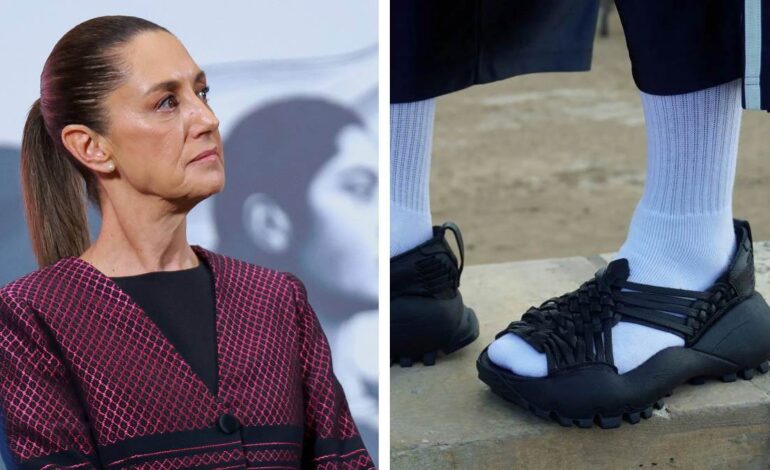 Sheinbaum: “Fue apropiación cultural indebida” de huaraches de Yalalag por Adidas